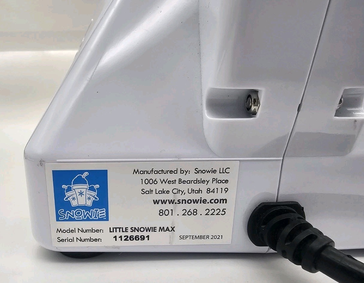 Little Snowie Max Snow Cone Machine Premium Shaved Ice Maker
