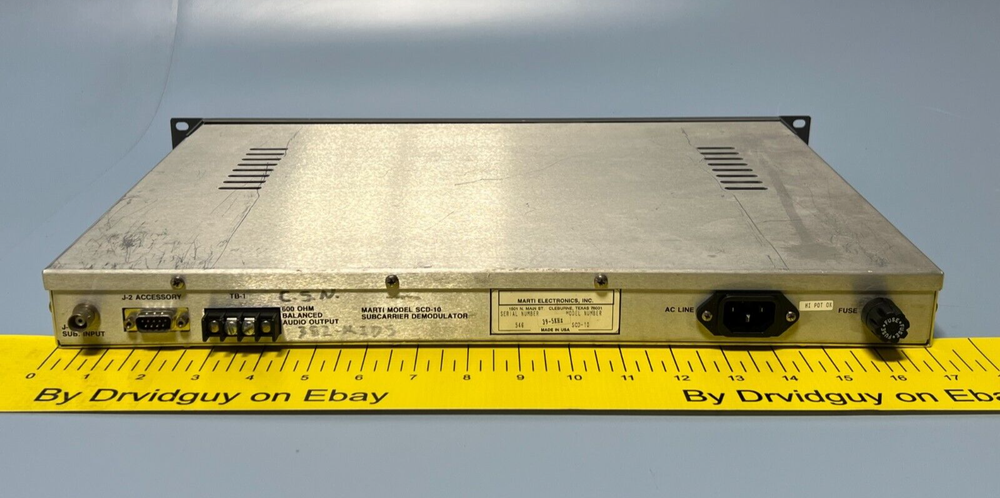 Marti SCG-10 Subcarrier Demodulator