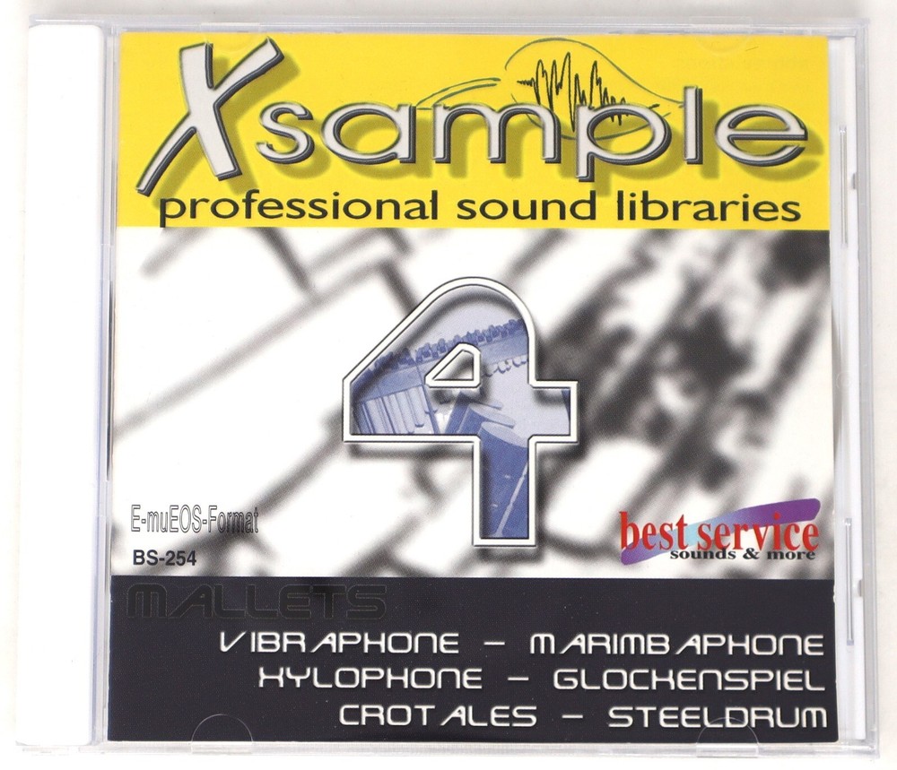 Best Service Xsample Volume 4 E-Mu Format Sample/Sound Library/Sampling CD