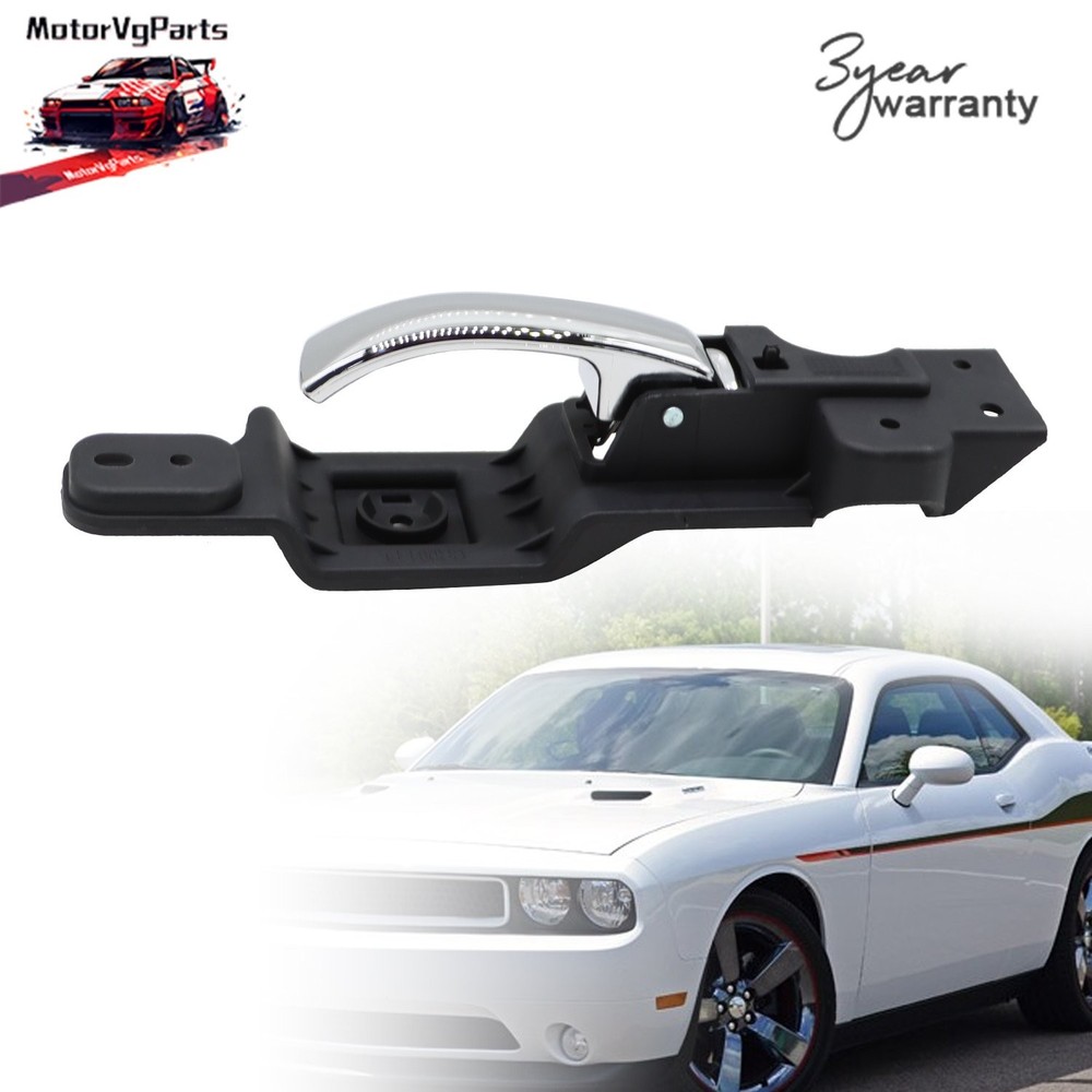 For Dodge Challenger 08-14 Front Left Driver Inside Interior Door Handle Chrome