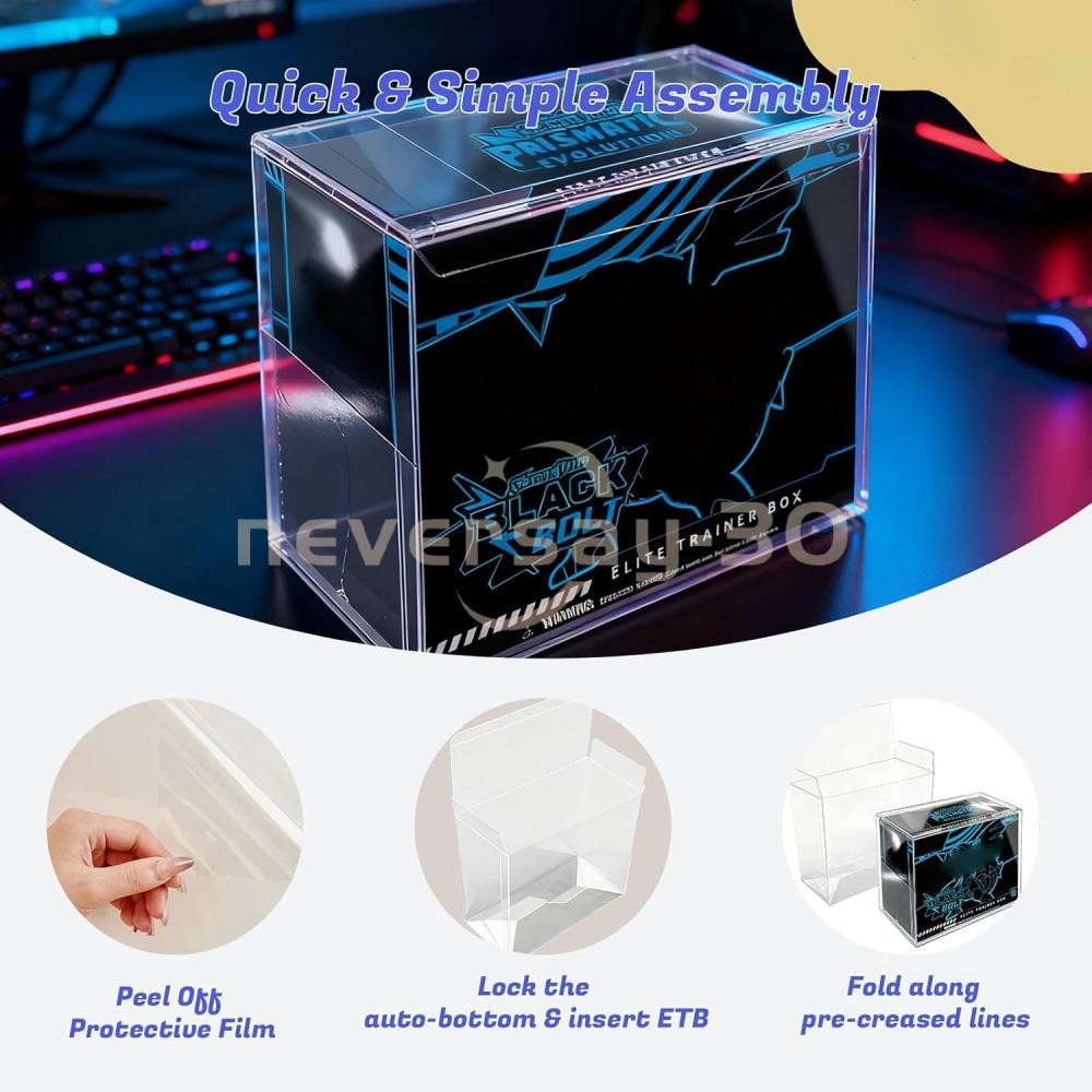 5 Pcs ETB Protector Case Crafted for PKMN Elite Trainer Box Protector Cases