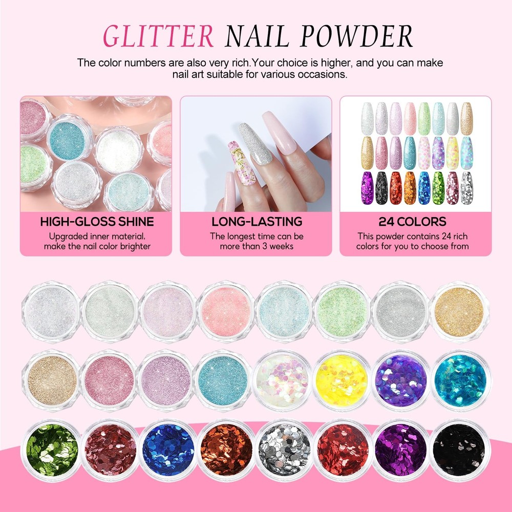 Acrylic Nail Kit with Drill and U V Light, Spring Collection