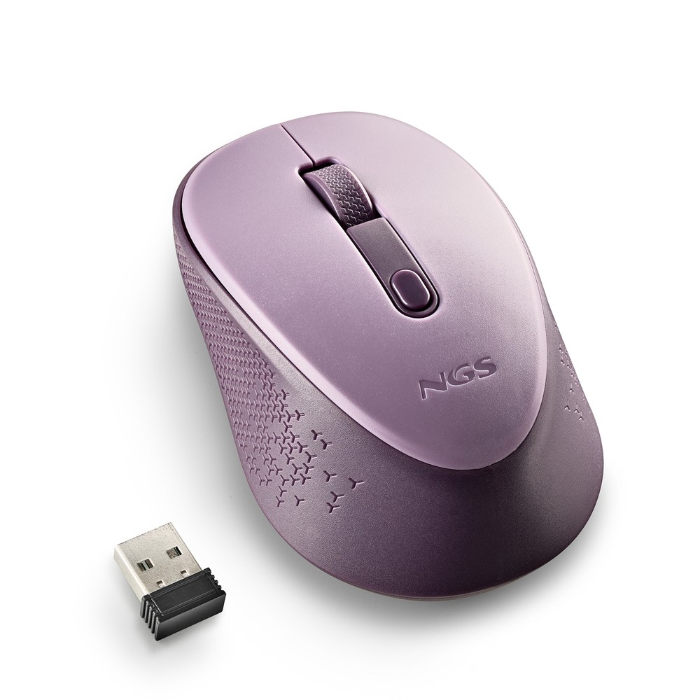 NGS Dew, 2.4Ghz Wireless Silent Mouse, Lilac