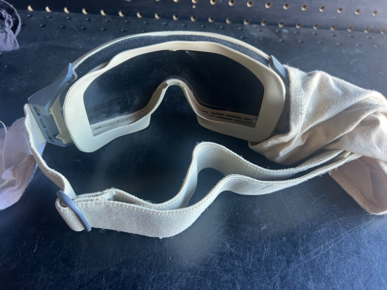 ESS Eyewear 740-0500 Desert Tan Profile Series Googles Clear & Smoke lenses used