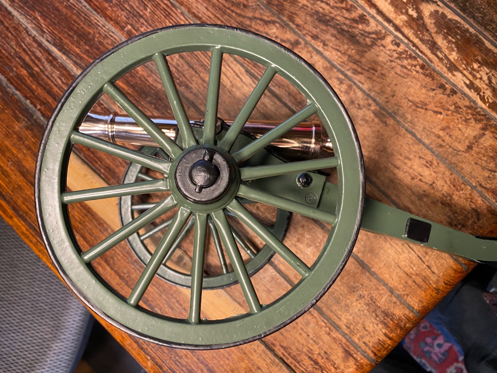 Vintage Polished Bronze Working Black Powder Signal Cannon 8 1/4" Barrel 16"long