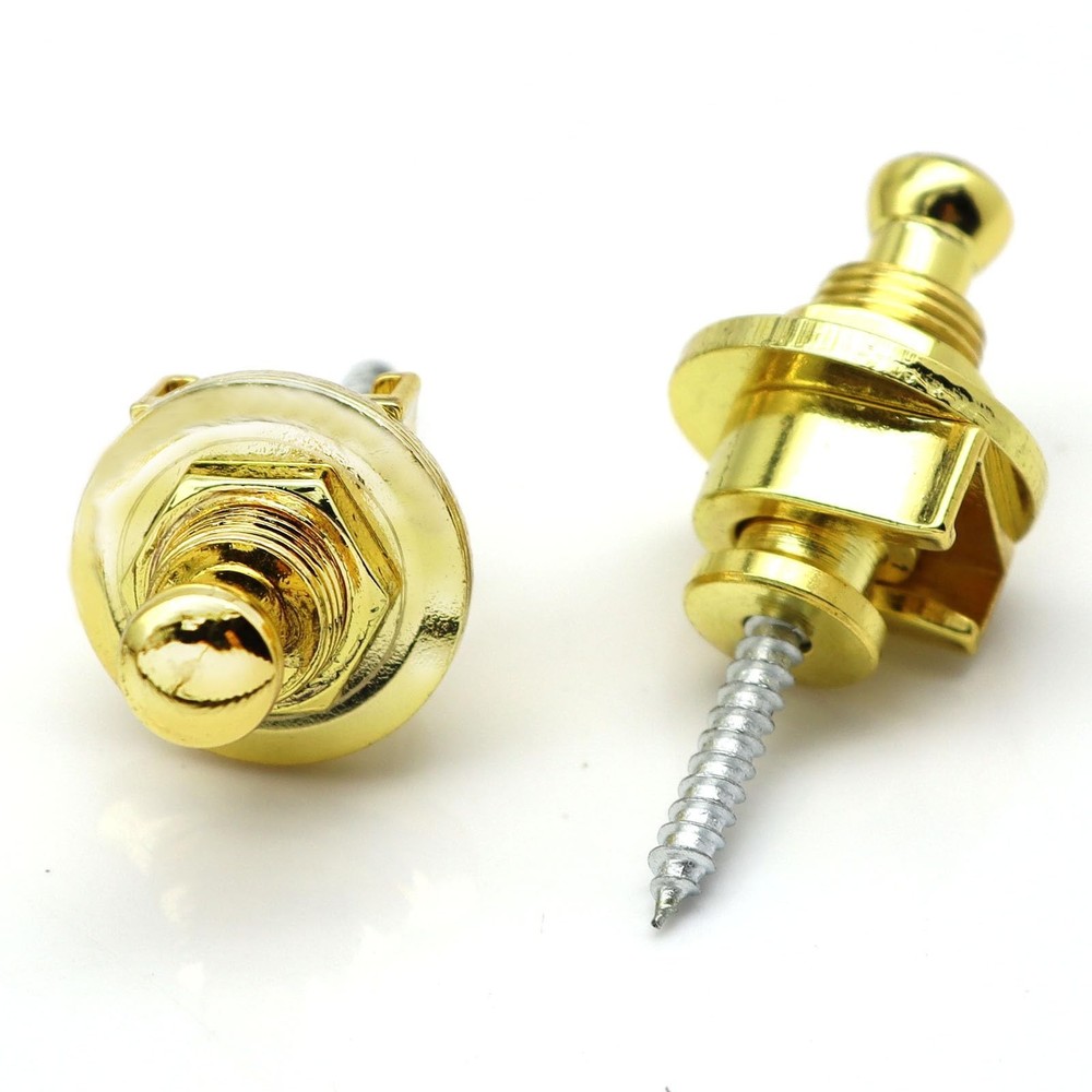 2 PCS Sturdy Guitar Strap Locks - Security and Quick Release Guitar Strap But...