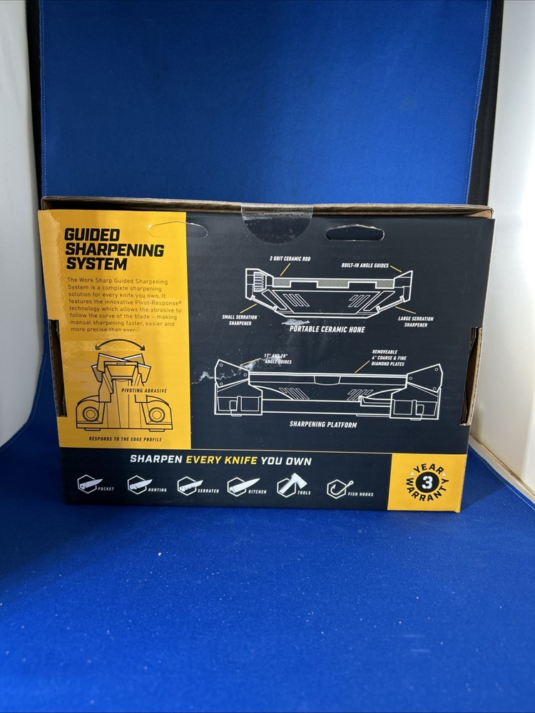 Work Sharp WSGSS Guided Sharpening System Benchtop Honing Kit New