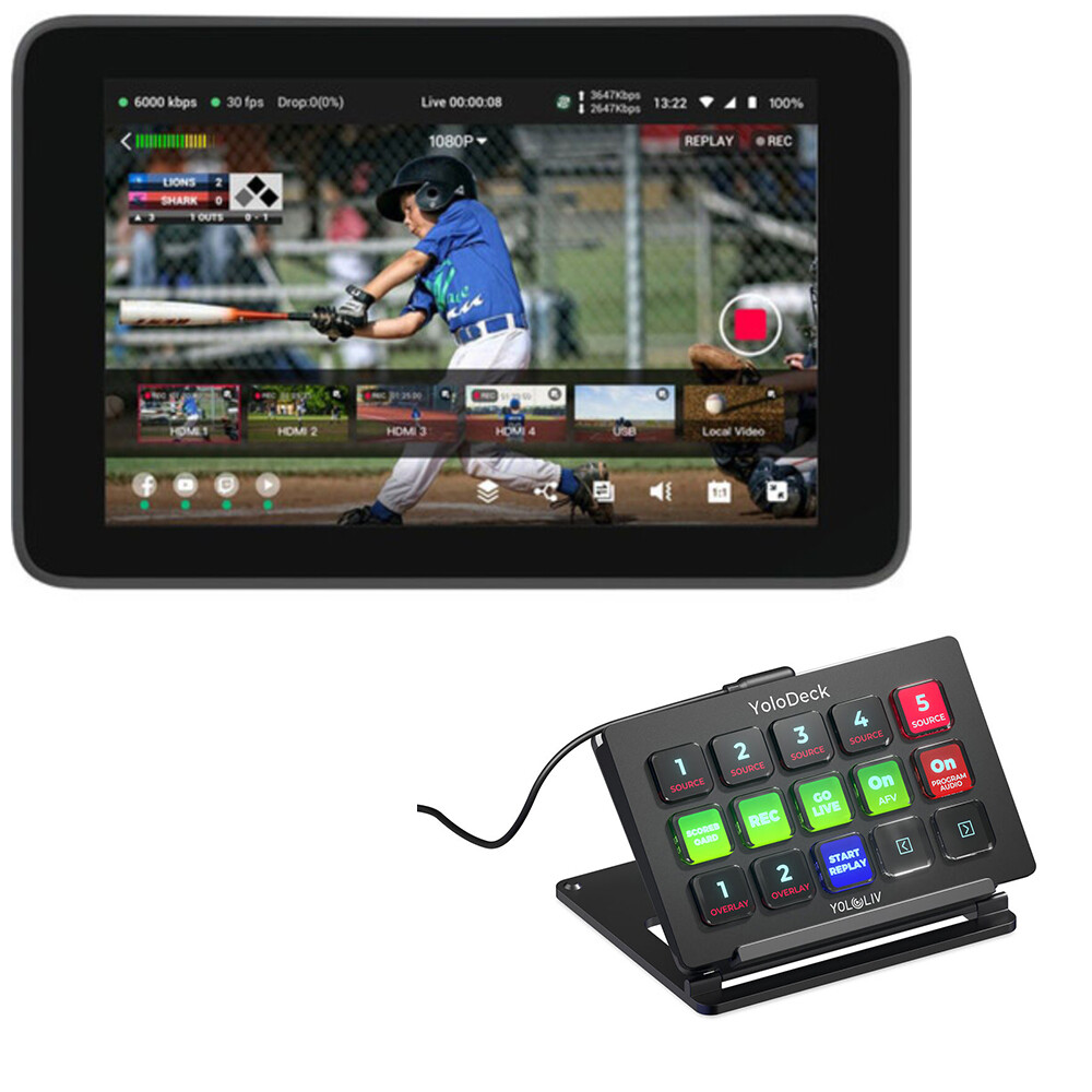 YoloLiv YoloBox Ultra Portable Multi-Camera Bundle w/ YoloDeck Control Panel KIT