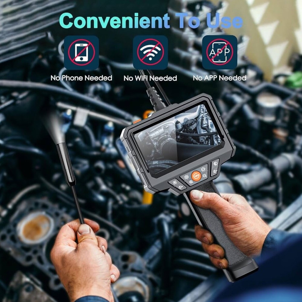 SKYBASIC Endoscope Camera with Light, 4.3'' LCD Screen HD Digital Handheld