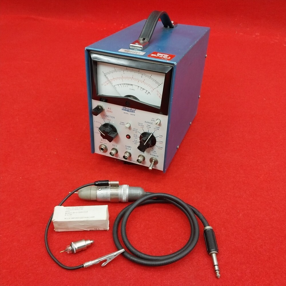 HICKOK Model 1605M Solid State VTVM W/ HP RF PROBE(New Tube EA53)
