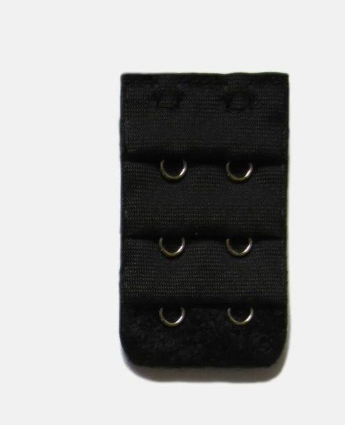 Bra Extension Black Back clips Bra Strap Extender 2 Hooks Bra Stap extension