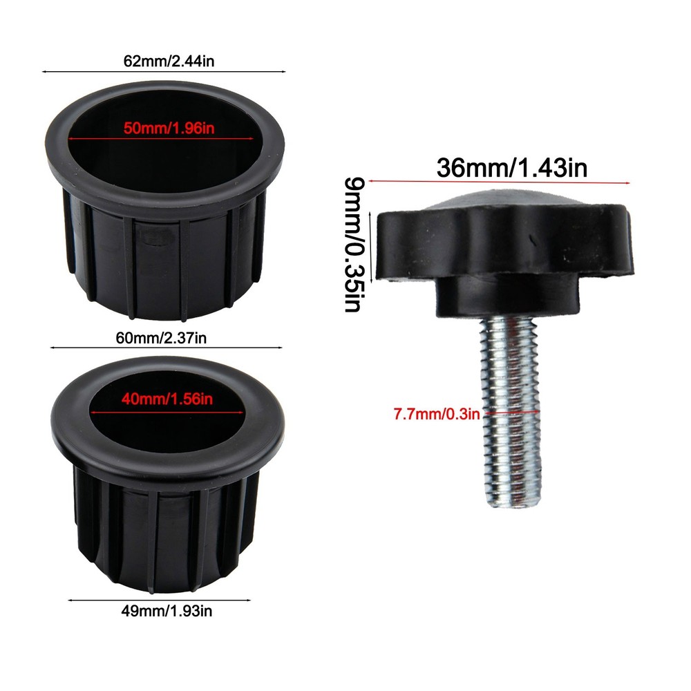 Umbrella Stand Hole Ring Set for Secure Fit on Different Pole Diameters