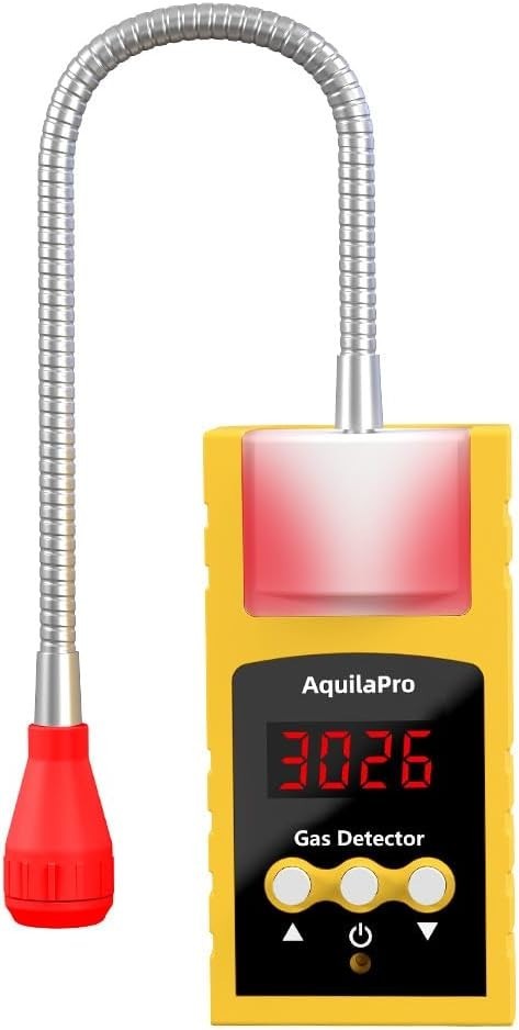 Natural Gas Leak Detector, 13" Gooseneck for Propane and Combustible Gas