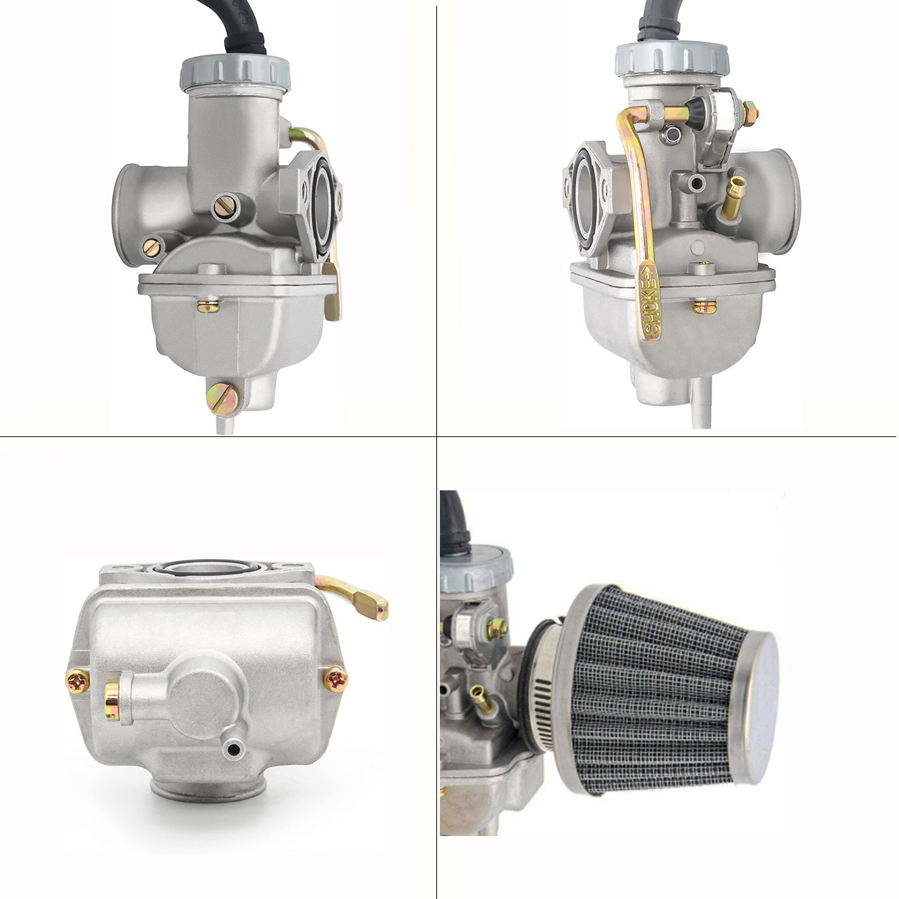 PZ20 Carburetor For 50cc 70cc 90cc 110cc 125cc ATV Quad Dirt Pit Bike Go Karts