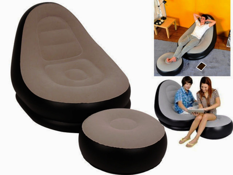 JILONG~DELUXE MODERN PORTBLE LOUNGER~OTTOMAN FOOT STOOL~GAME CAUCH SOFA SEAT SET