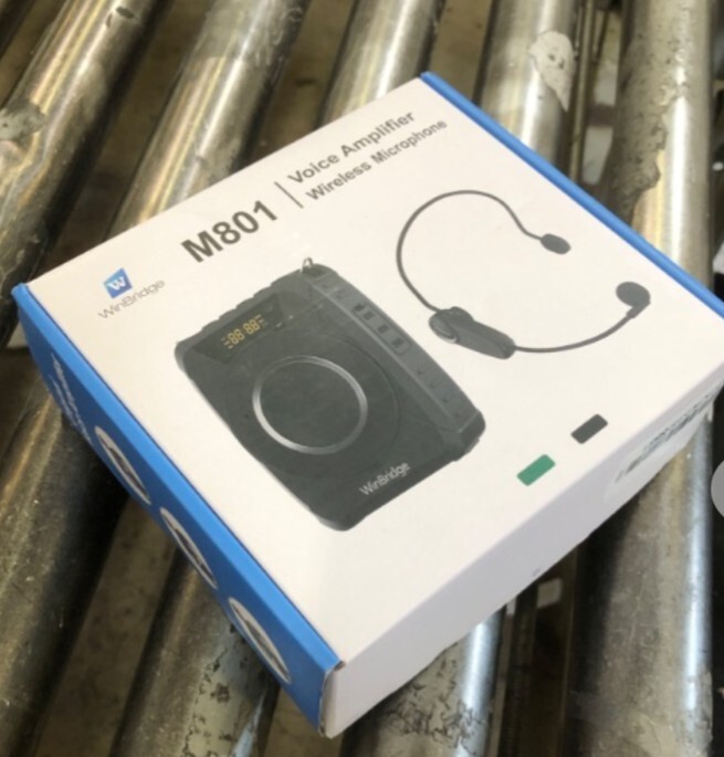 BLUETOOTH 5.0 VOICE AMPLIFIER WITH WIRELESS MIC HEADSET M801