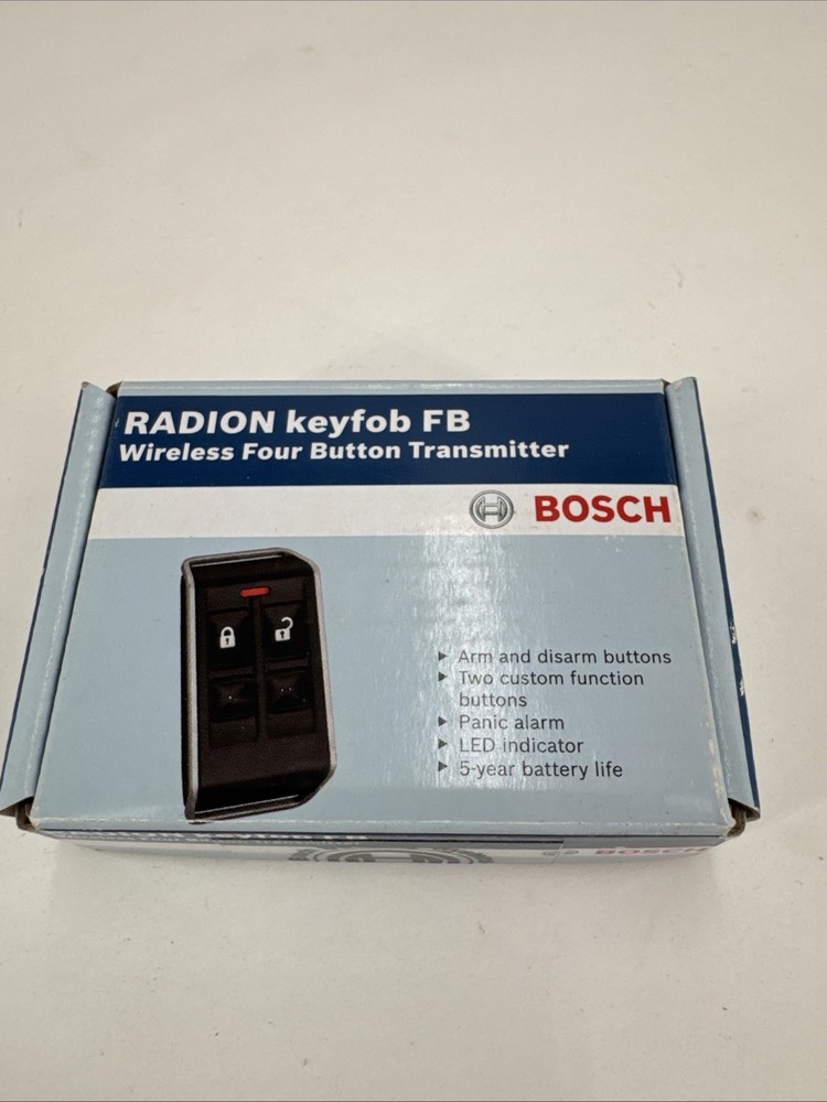 NEW Bosch RFKF-FB-A RADION Keyfob FB Wireless 4-Button Transmitter