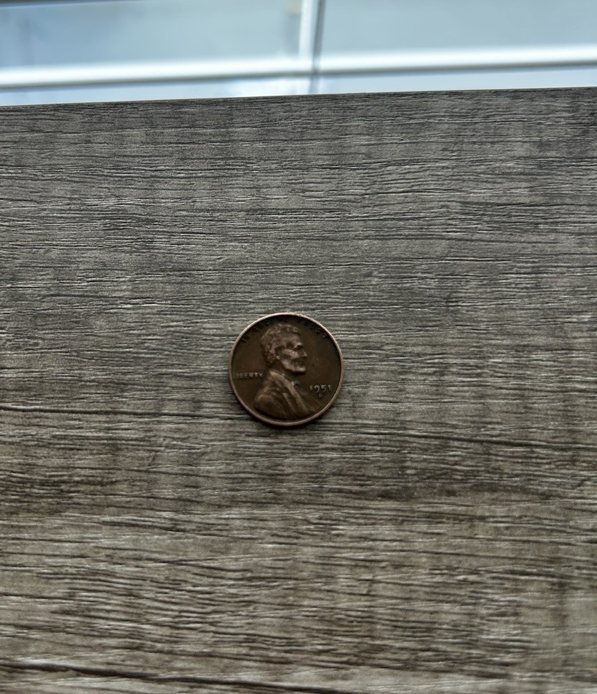 RARE 1951 D wheat Penny Error Coin