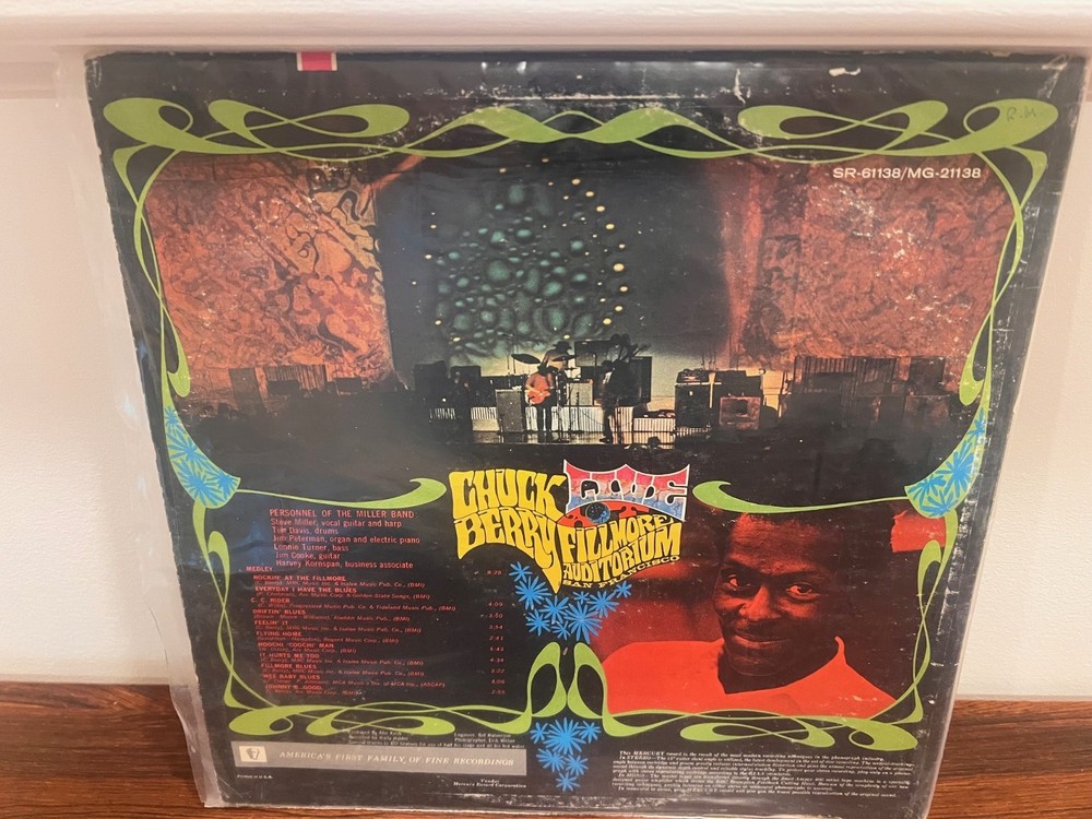 🎶 Chuck Berry Signed Autograph Live At Filmore Auditorium 🎶