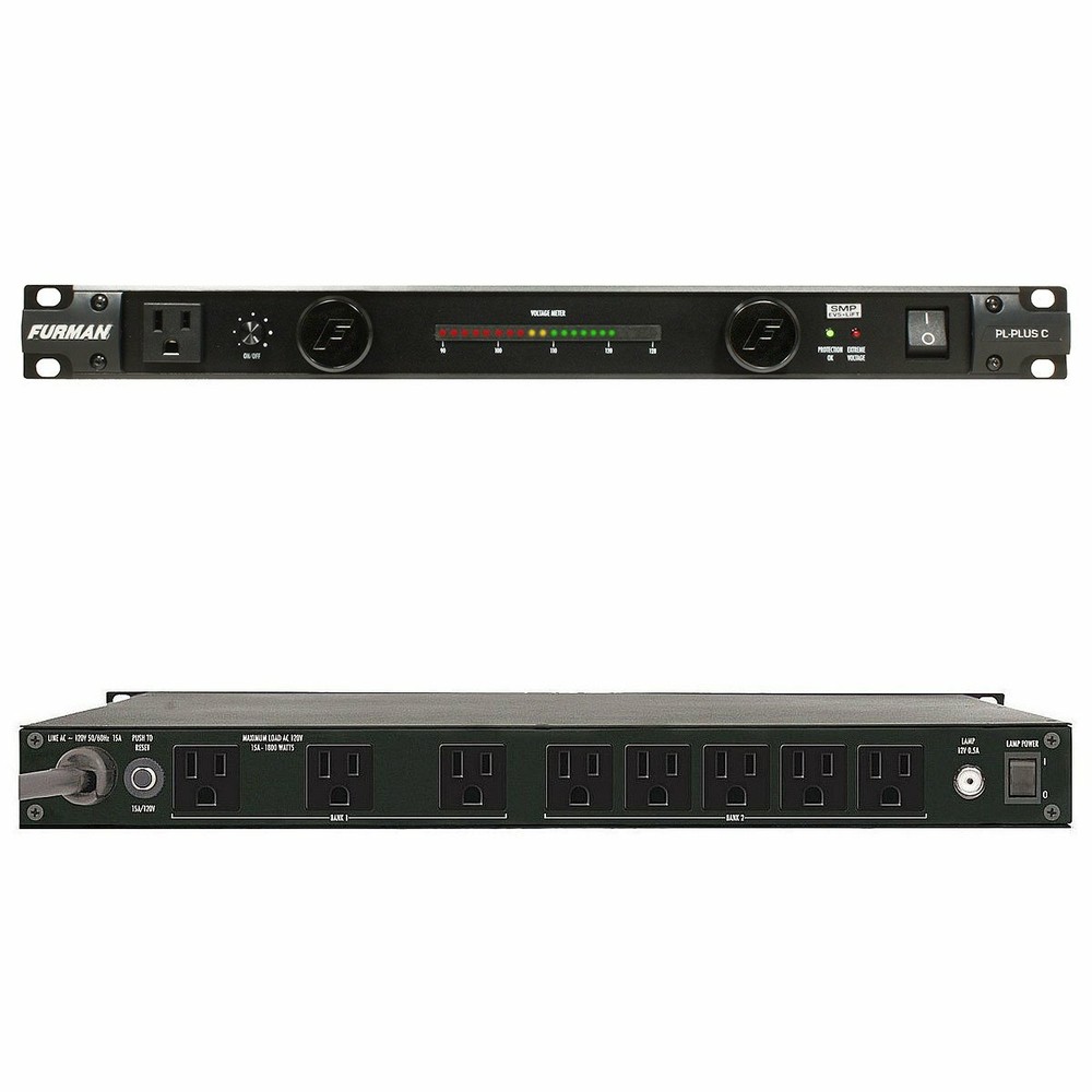 Furman PL-PLUSC 15A Power Conditioner With Lights Voltmeter