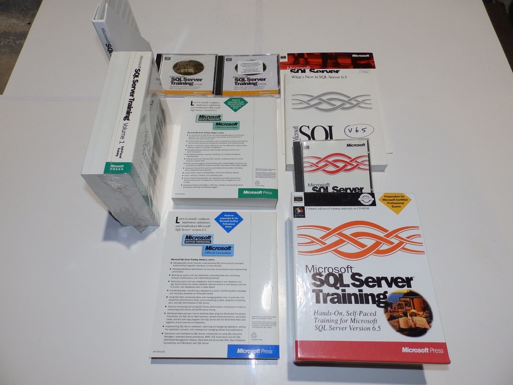 Vintage Software - Microsoft SQL Server v6.5 & v4.21 (full), v2000 EE (eval kit)