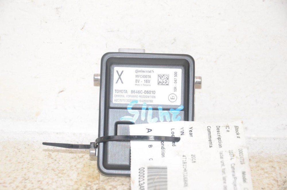 Camera/Projector Radar Unit Front Windshield Fits 18-19 CAMRY 898058