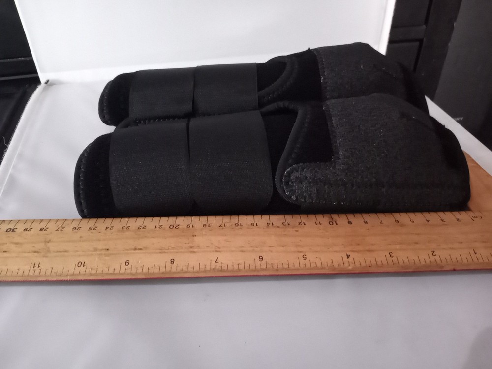 horses Protective Boots, Black, Hind, front Medium