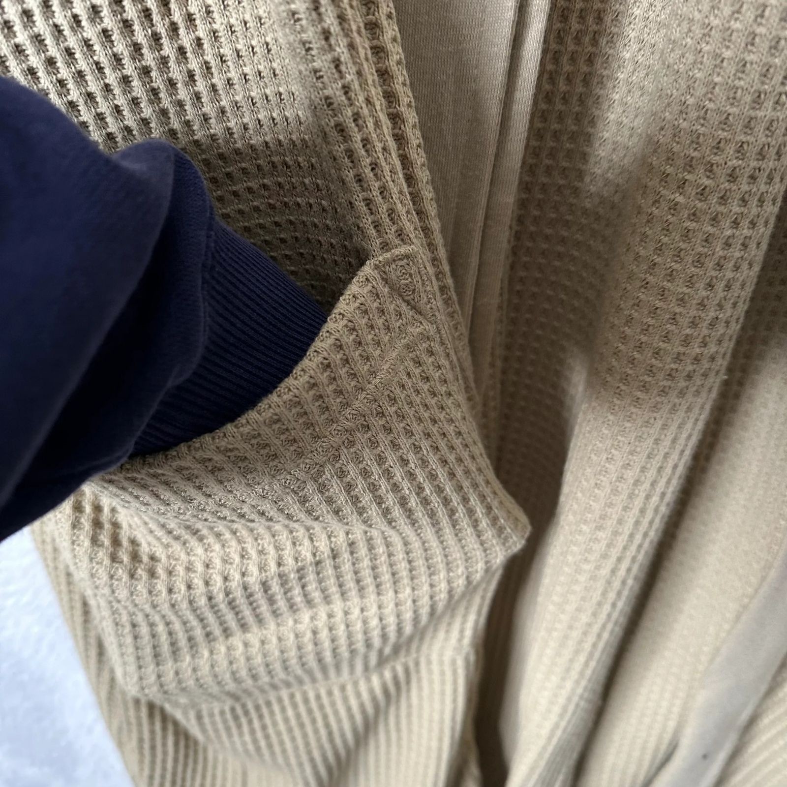 Polo Ralph Lauren Robe Mens Waffle Knit Hooded Classic Khaki Big Pony