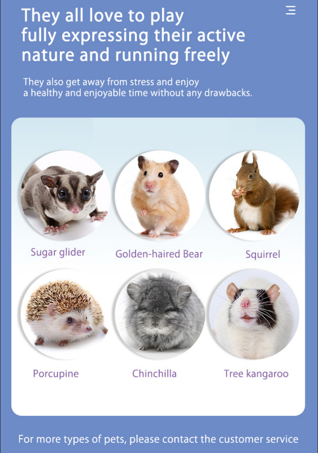 Nobelza Free Pet Running Wheel (Metal)