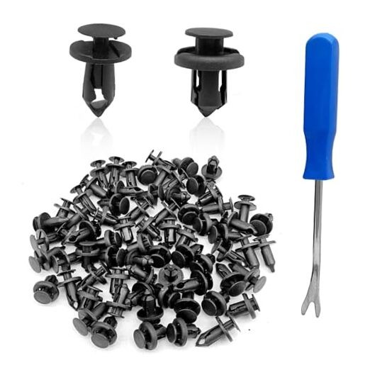 150PCS Front Bumper Push-Type Retainer Clips, 2 Sizes Universal Auto Clips