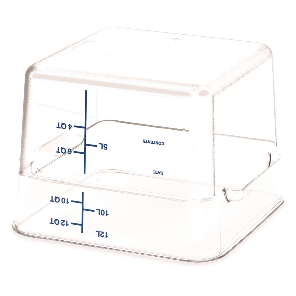 Carlisle 1195407 Squares 12-qt. Polycarbonate Food Storage Container - Clear New