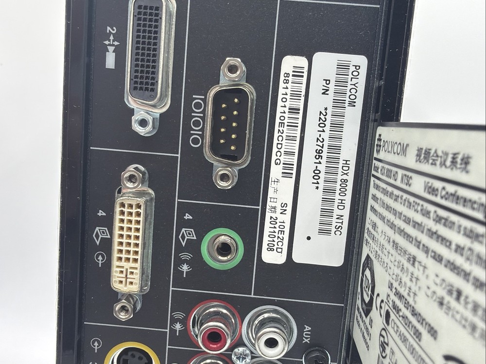 Polycom HDX 8000 HD Video Conferencing System Still in plastic Untested