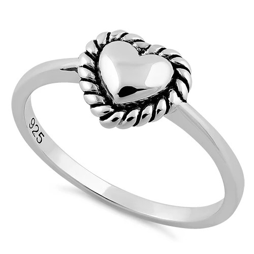 925 Sterling Silver Heart Ring
