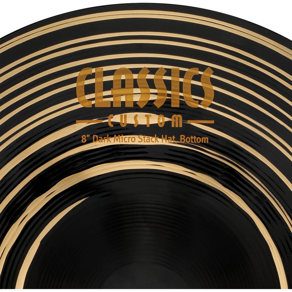 Meinl Classics Custom Dark Micro Stack Hi Hat Cymbals 8"