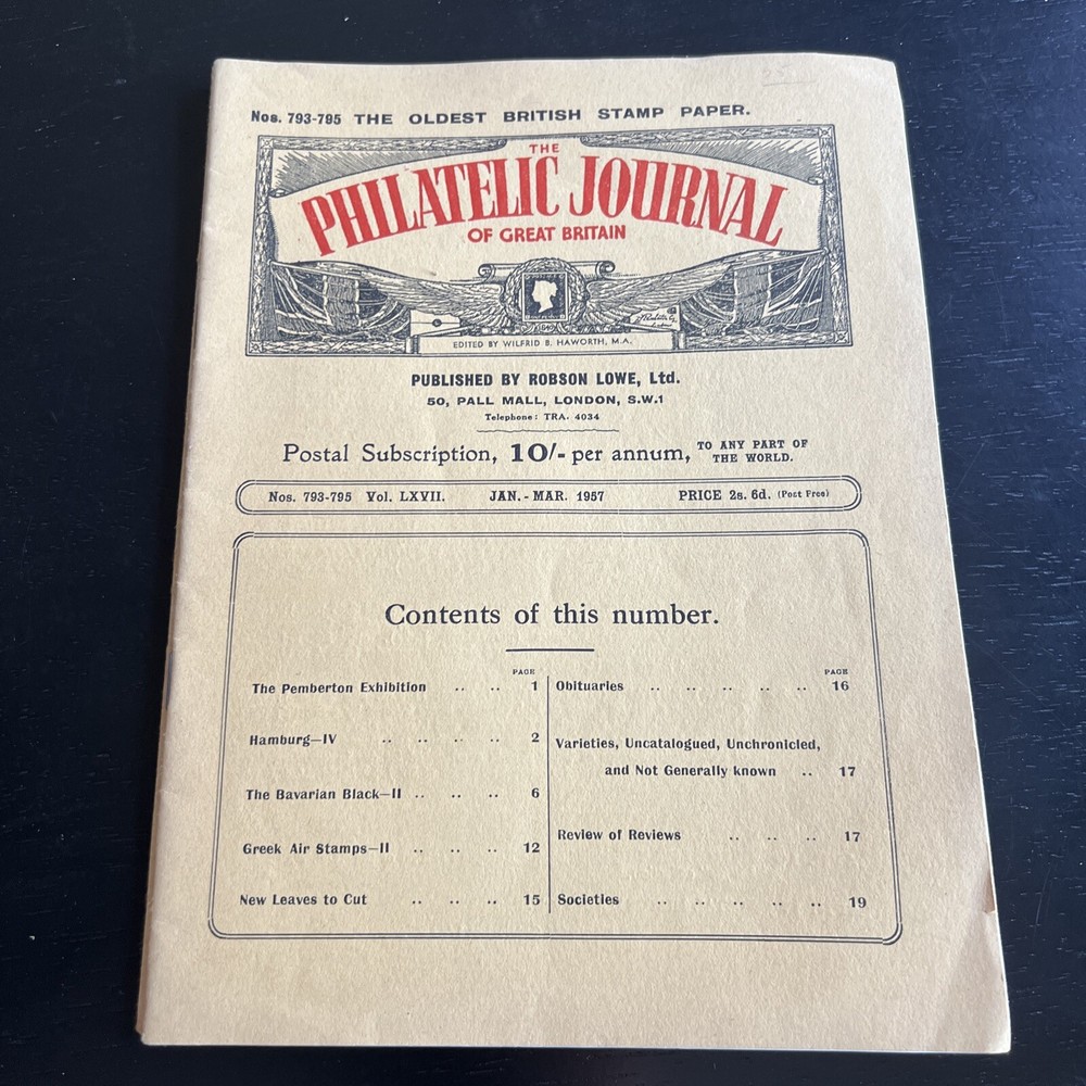 The Philatelic Journal Of Great Britain - 3 Issues - 1956-1957