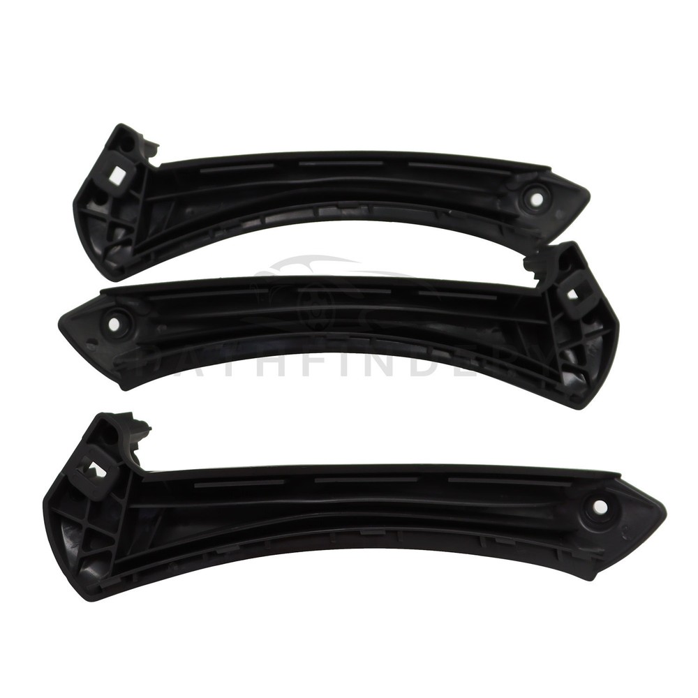 6Pcs Black Inner Door Panel Handle Pull Interior Trim Cover For BMW E90 06-11
