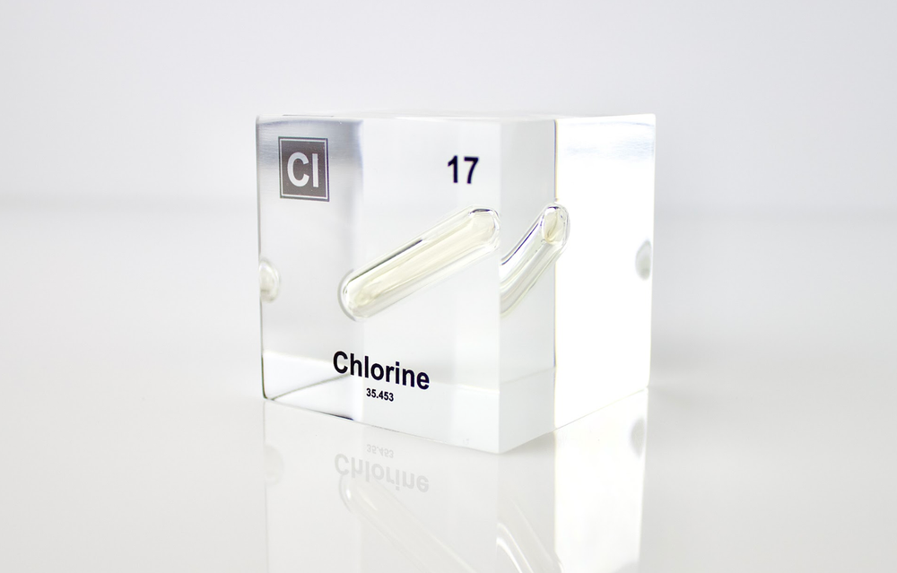 Chlorine Element Cube
