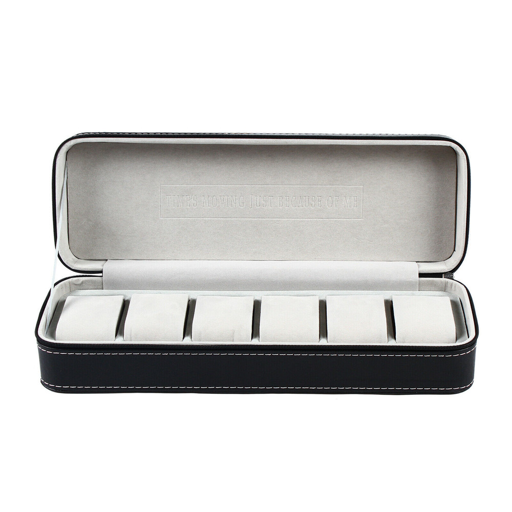 New Multiple Sizes Watch Display Case Storage Box Case | Leather Rounded Corner
