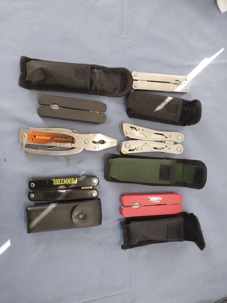 6 multi tools pliers knife screwdriver's file Etc.