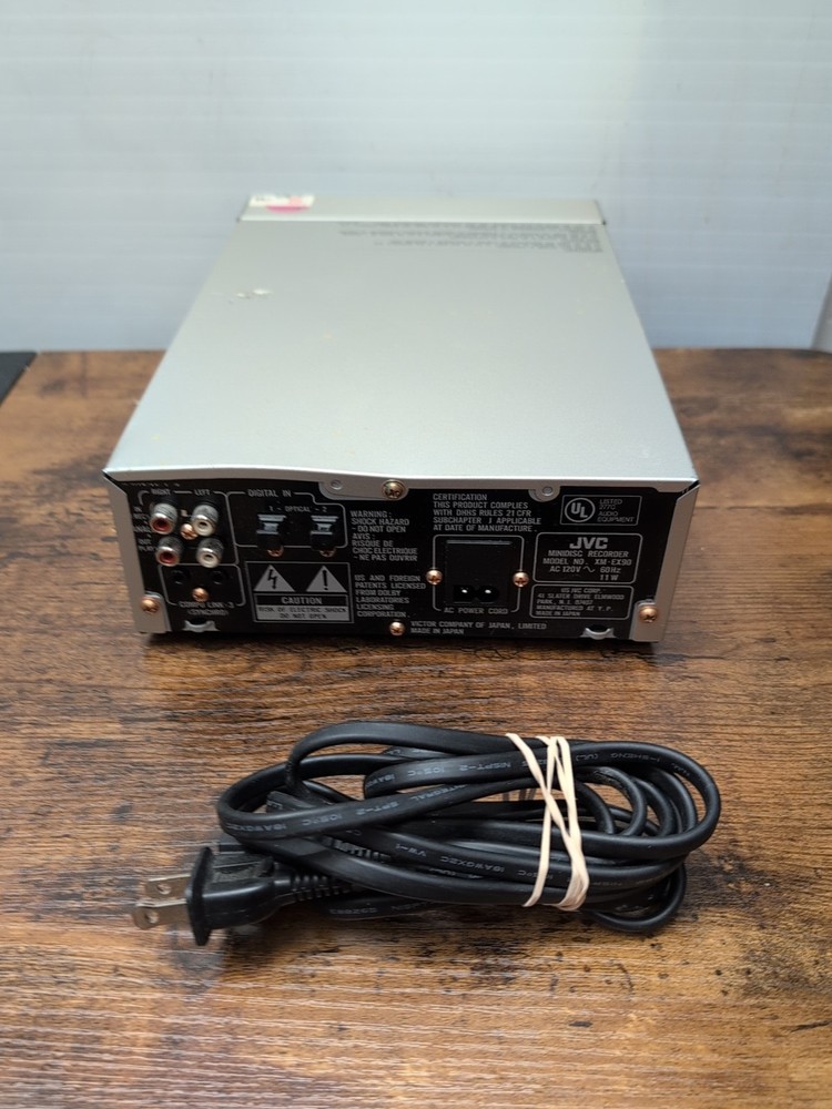 JVC XM-EX90 MiniDisc Recorder Player