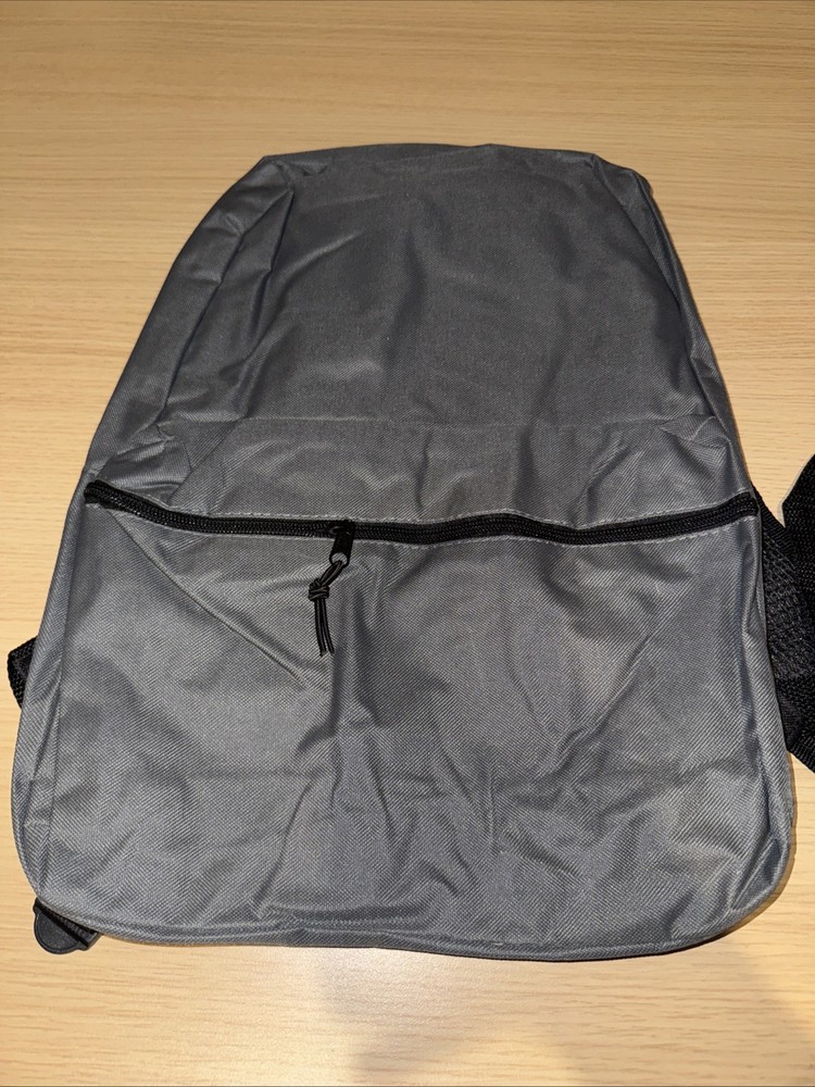 Moda West Kids Backpack Padded Straps with Front Zipper Pocket Gray