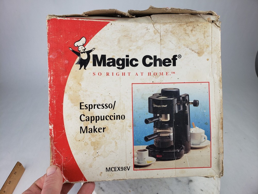 Magic Chef Espresso Cappuccino Maker Machine - New Coffee MCEX98V