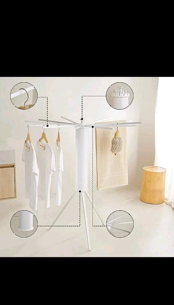 JOOM Tripod Clothes Drying Rack: Portable & Foldable Laundry Solution- No Box