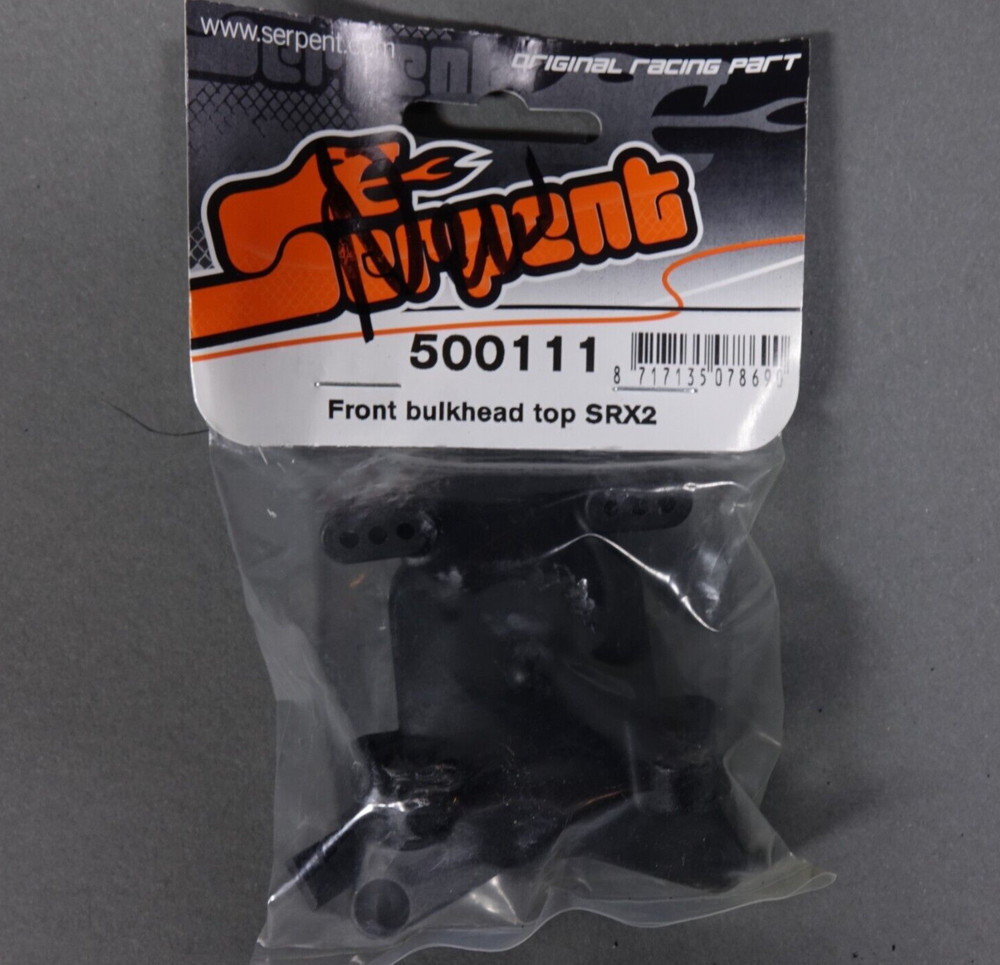 Serpent Racing  Part # 500111 Front Bulkhead Top Srx2