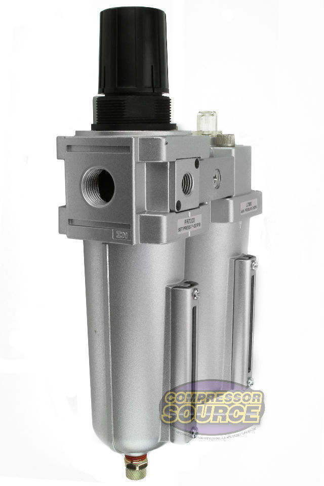 1/2" Compressed Air Moisture Filter Regulator Oiler Separator Lubricator Combo