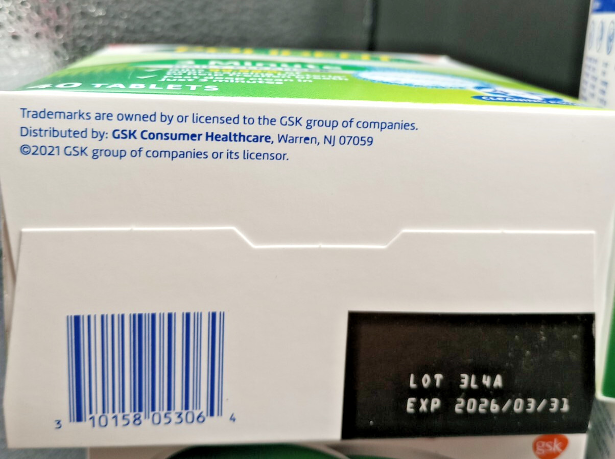 (LOT OF 6) Polident 3 Minute Denture Cleanser - 240 Total Tabs- EXP 03/26