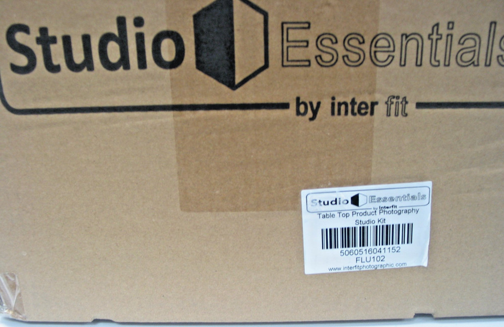 Studio Essentials Table Top Studio Light Kit FLU102, Tent, 2 Lights & Stands +