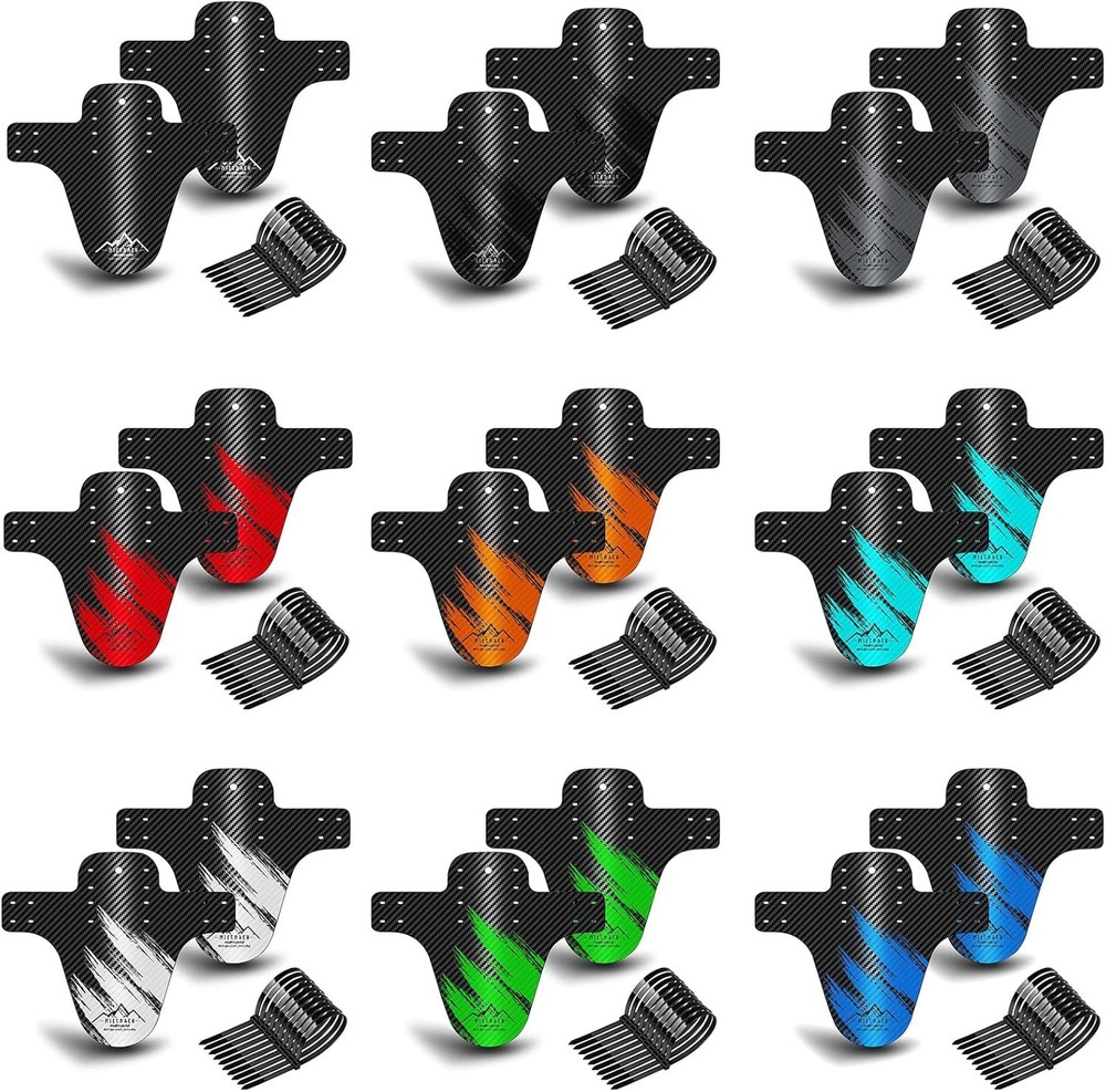 Lightweight Adjustable MTB Mud Guards for Complete Dirt Protection