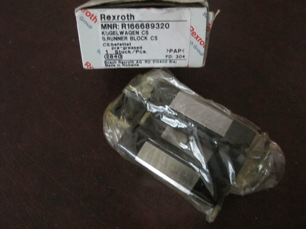 REXROTH R166689320 LINEAR BEARING NEW