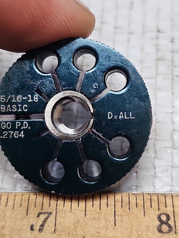 DOALL 5/16 18 BASIC THREAD RING GAGES .3125 GO P.D. = .2764